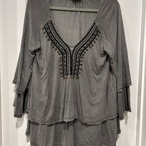 POL Charcoal Tunic